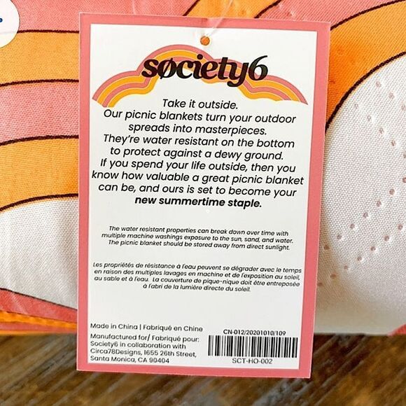SOCIETY6 Outdoor Picnic Blanket - Picture 5 of 9